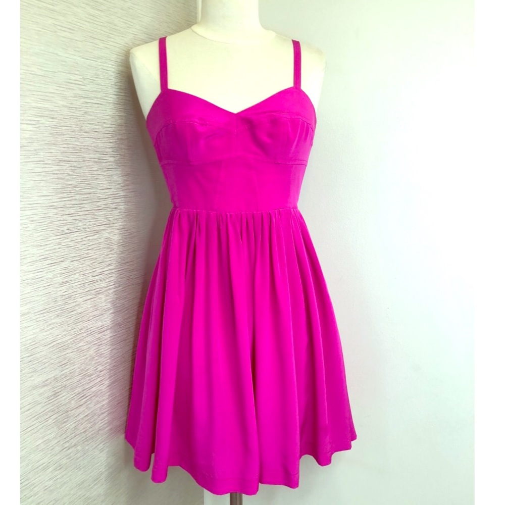 100% silk Amanda Uprichard silk mini dress